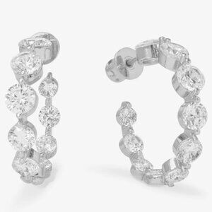 Melinda Maria She's An Icon Hoops 1" - Silver